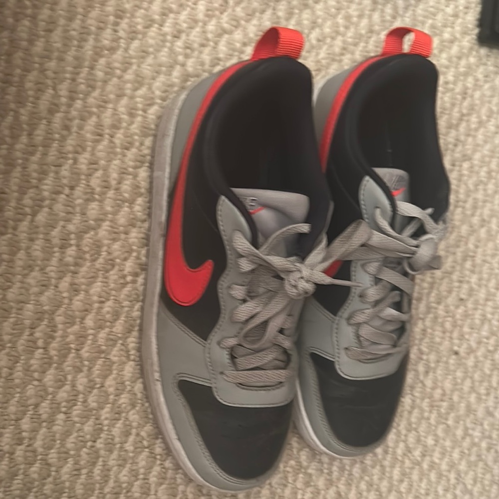 Nike Gray and Red Sneakers